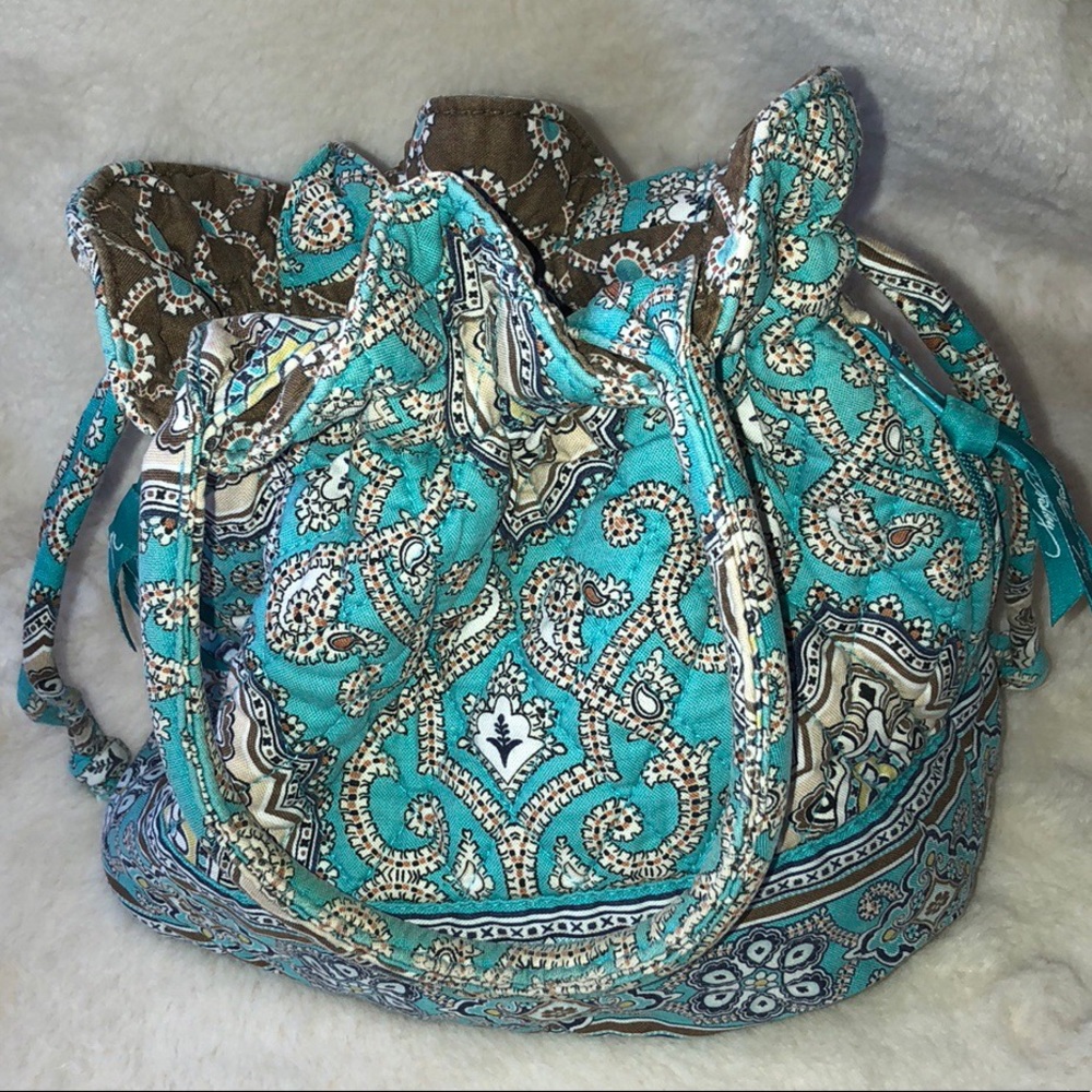 Vera Bradley Drawstring Bag Totally Turq